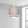Finn Tier Drum Flint Linen Shade - 25cm 1 Finn Tier Drum Flint Linen Shade - 25cm -Chic Lighting Store 13222475 2054901095547538
