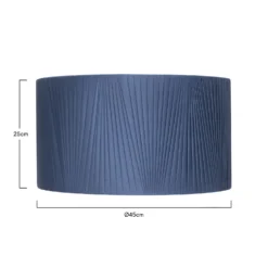 Raye Peacock Drum Pleated Silk Shade - 45cm 15 Raye Peacock Drum Pleated Silk Shade - 45cm -Chic Lighting Store 13222476 3424901095994379
