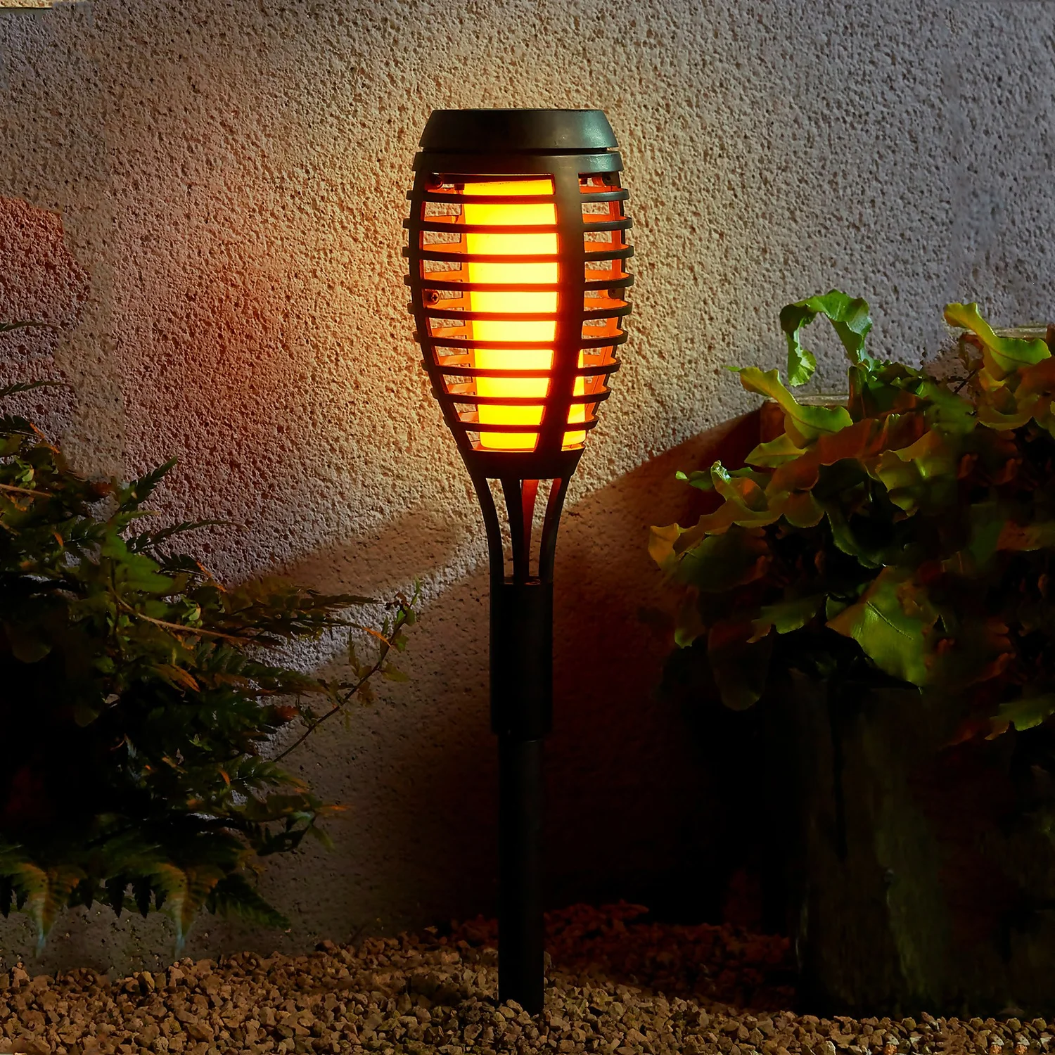 Flame Effect Solar Garden Torch 3 Flame Effect Solar Garden Torch