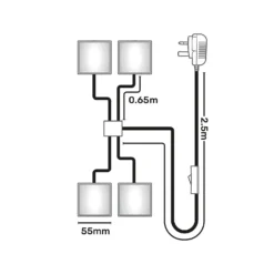 Set Of 4 LED Square Puck Lights 16 Set Of 4 LED Square Puck Lights -Chic Lighting Store 13239145 1915007595176267