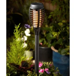 Party Flame Effect Solar Garden Torch - 4 Pack 7 Party Flame Effect Solar Garden Torch - 4 Pack -Chic Lighting Store 13280799 8454932211109475