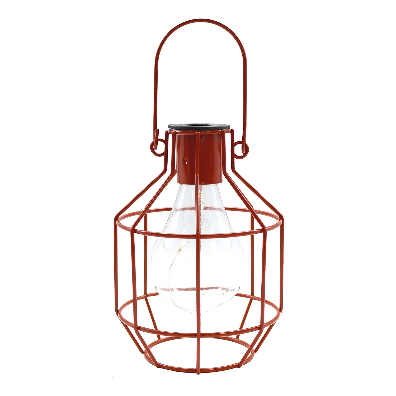 House Beautiful Firefly Solar Powered Caged Lantern 6 House Beautiful Firefly Solar Powered Caged Lantern - Image 4
