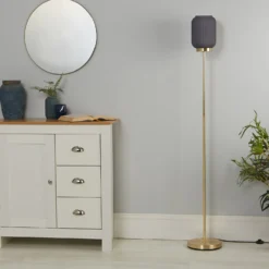 Pearl Frosted Floor Lamp - Navy 12 Pearl Frosted Floor Lamp - Navy -Chic Lighting Store 13445401 4065042048206059