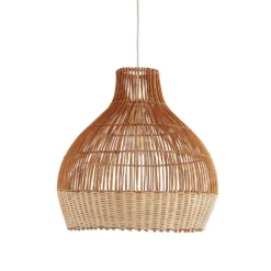 House Beautiful Woven Rattan Shade - Natural -Chic Lighting Store 13445402 2554971630249576