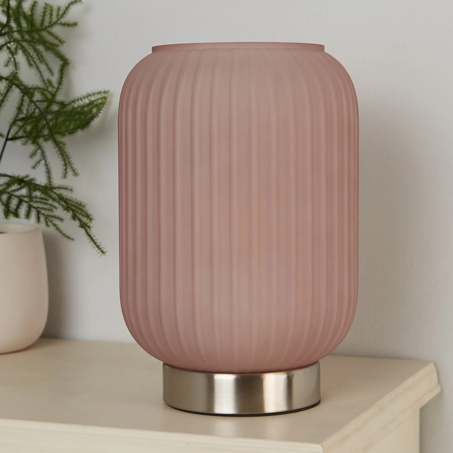 Pearl Frosted Table Lamp - Rose 5 Pearl Frosted Table Lamp - Rose - Image 3