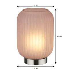 Pearl Frosted Table Lamp - Rose 16 Pearl Frosted Table Lamp - Rose -Chic Lighting Store 13445403 8665042045103297