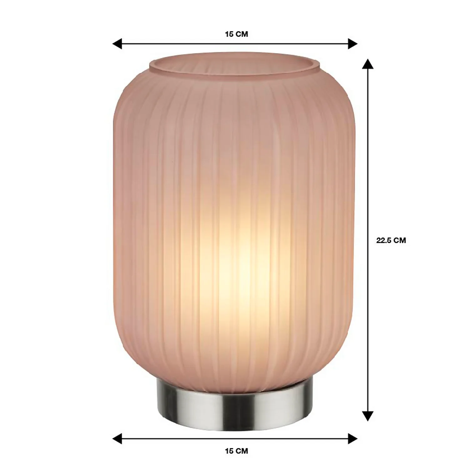 Pearl Frosted Table Lamp - Rose 9 Pearl Frosted Table Lamp - Rose - Image 7