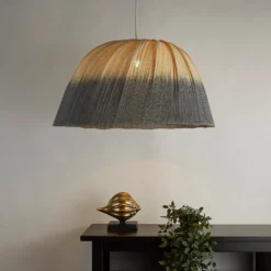 House Beautiful Ibiza Bamboo Shade - Blue Ombre -Chic Lighting Store 13445405 1465042049115482