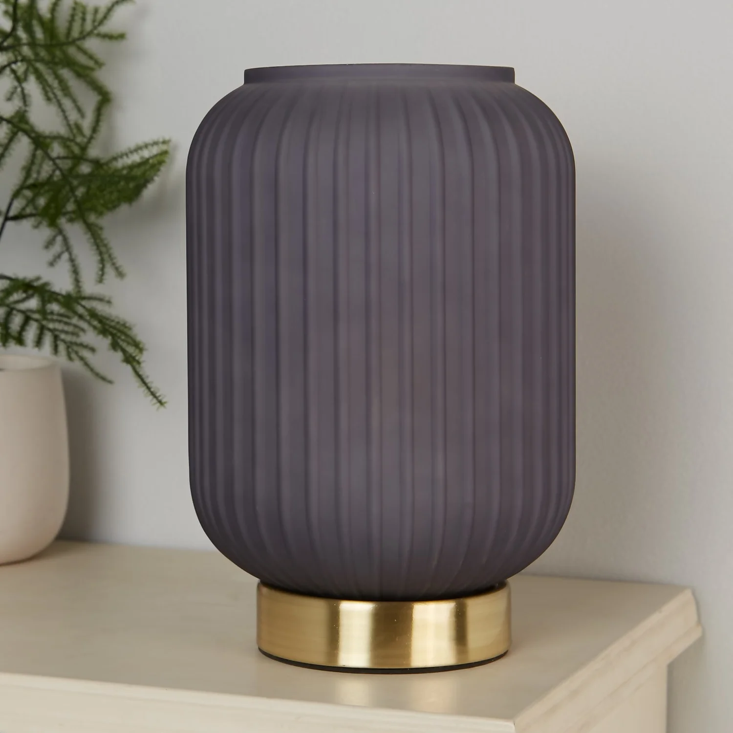 Pearl Frosted Table Lamp - Navy 5 Pearl Frosted Table Lamp - Navy - Image 3