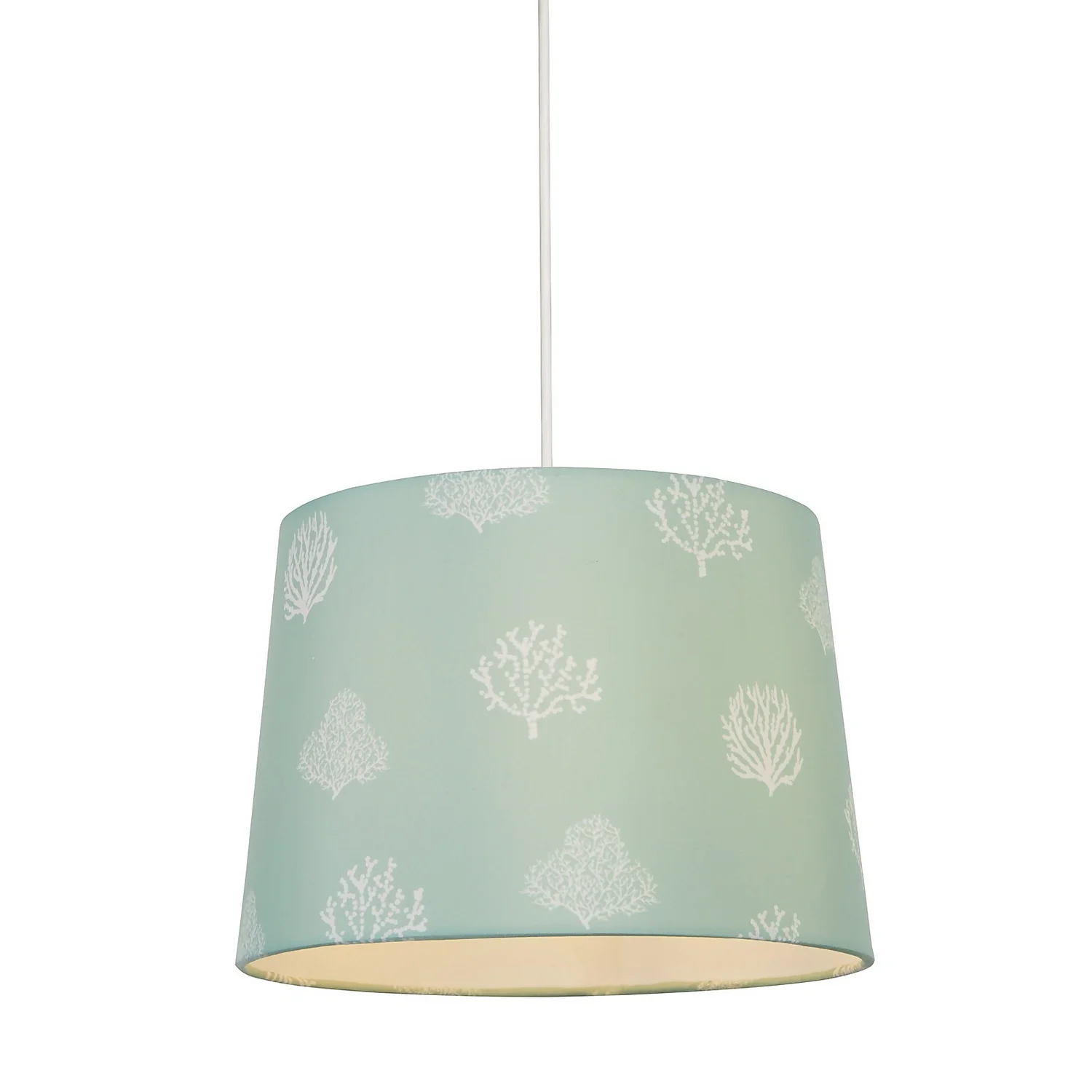 Country Living Salcombe Seaflower Patterned Lamp Shade - Laurel Green 4 Country Living Salcombe Seaflower Patterned Lamp Shade - Laurel Green - Image 2