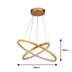 Malibu LED Double Ring Ceiling Pendant Light - Bamboo 18 Malibu LED Double Ring Ceiling Pendant Light - Bamboo -Chic Lighting Store 13445411 1785042050608723