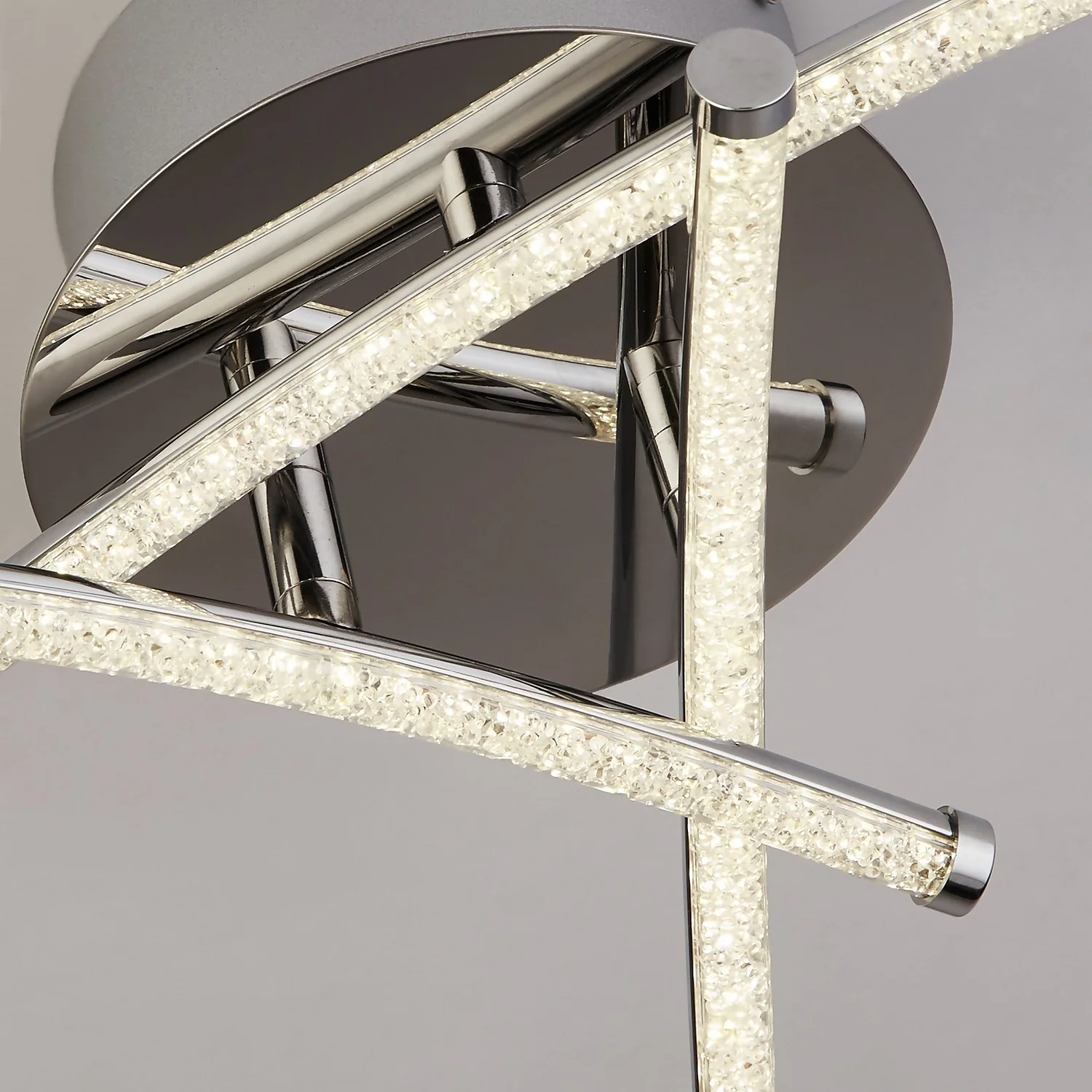 Atlanta 3 Light LED Flush Ceiling Light - Chrome 6 Atlanta 3 Light LED Flush Ceiling Light - Chrome - Image 4