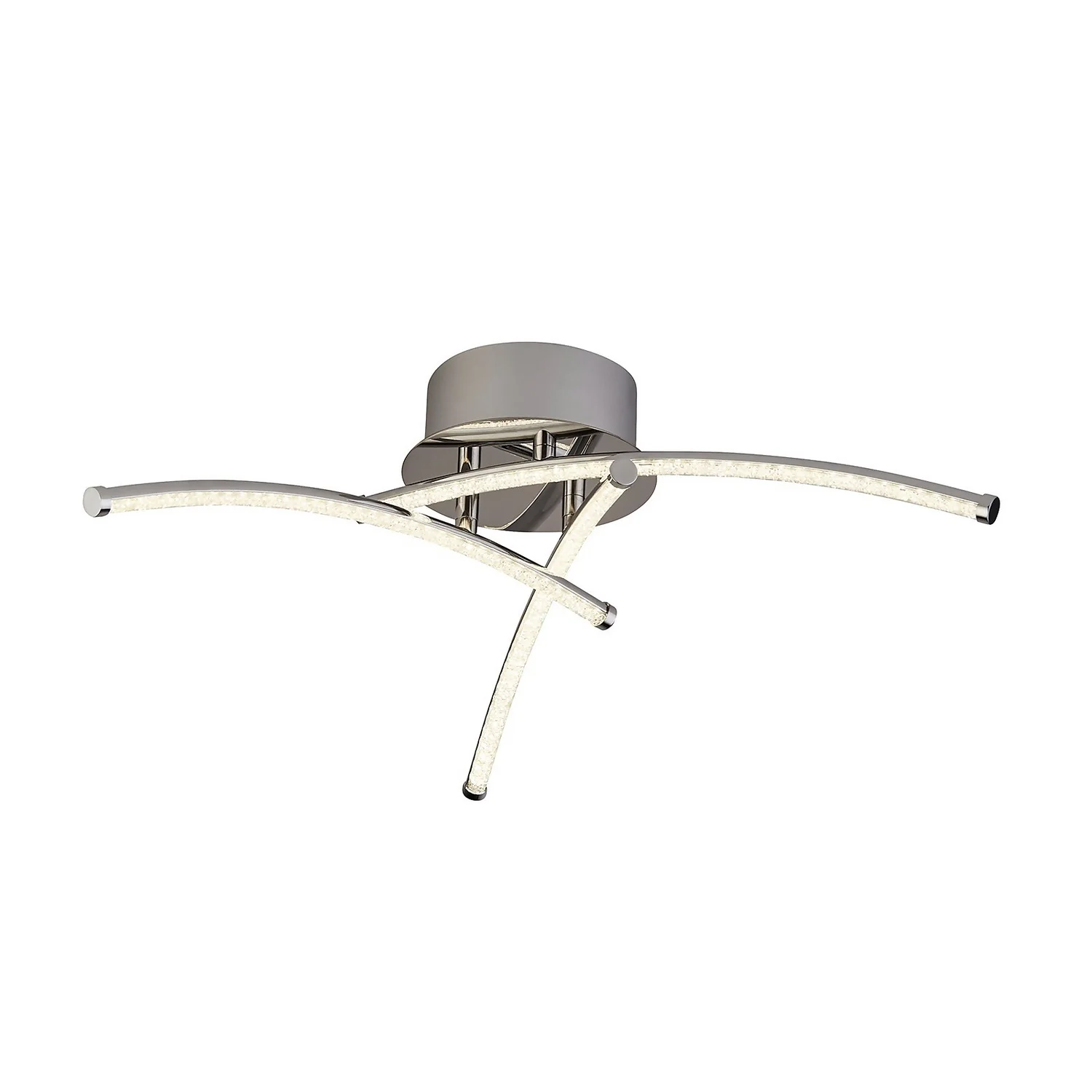 Atlanta 3 Light LED Flush Ceiling Light - Chrome 4 Atlanta 3 Light LED Flush Ceiling Light - Chrome - Image 2