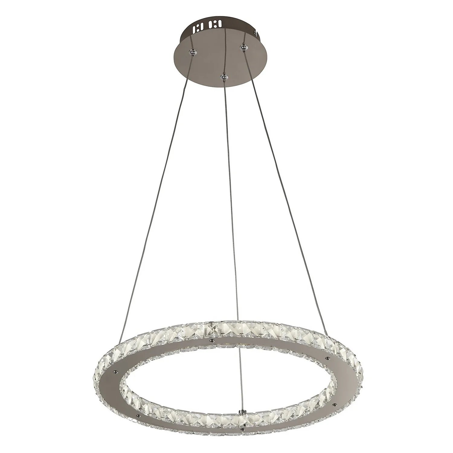 Atlanta LED Single Tier Ceiling Pendant Light - Chrome 4 Atlanta LED Single Tier Ceiling Pendant Light - Chrome - Image 2