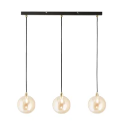 Shoreditch Three Light Diner Bar Light - Champagne & Brass 7 Shoreditch Three Light Diner Bar Light - Champagne & Brass -Chic Lighting Store 13453786 1434915324395369