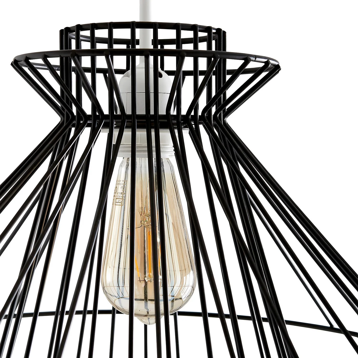 Dalston Wire Easy Fit Light Shade - Black 6 Dalston Wire Easy Fit Light Shade - Black - Image 4