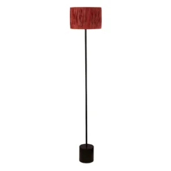 Raffia Floor Lamp - Pink & Black 10 Raffia Floor Lamp - Pink & Black -Chic Lighting Store 13525817 2184956834941127