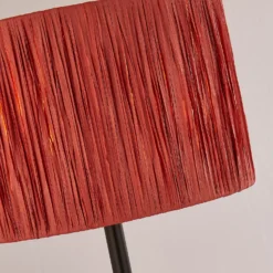 Raffia Table Lamp - Pink & Black 12 Raffia Table Lamp - Pink & Black -Chic Lighting Store 13525822 1364956834971019