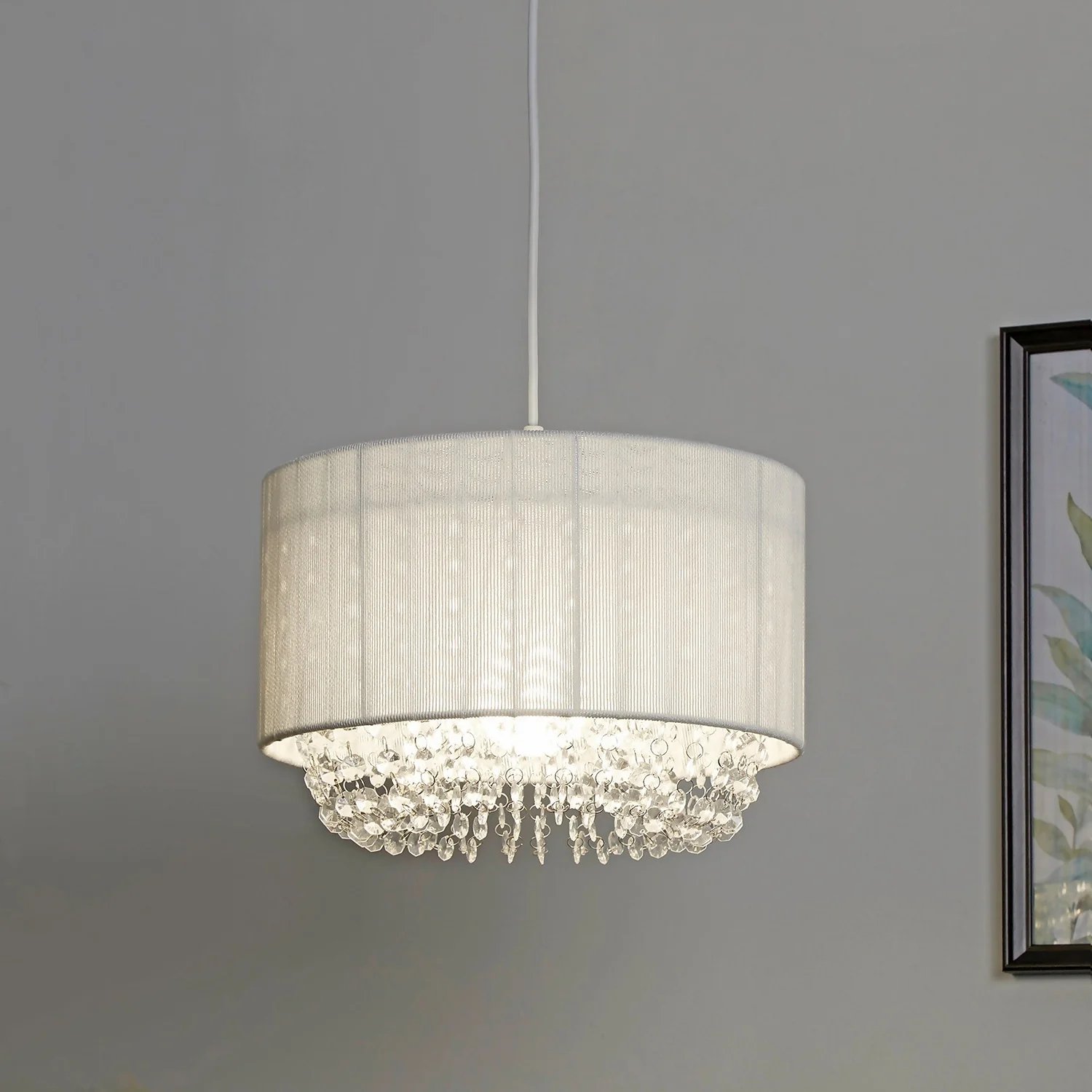 Bellano Easy Fit Lamp Shade - White 3 Bellano Easy Fit Lamp Shade - White