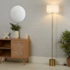 Raffia Floor Lamp - White & Gold 2 Raffia Floor Lamp - White & Gold -Chic Lighting Store 13525826 9065042052897171