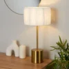 Raffia Table Lamp - White & Gold 2 Raffia Table Lamp - White & Gold -Chic Lighting Store 13525827 1885042052902241