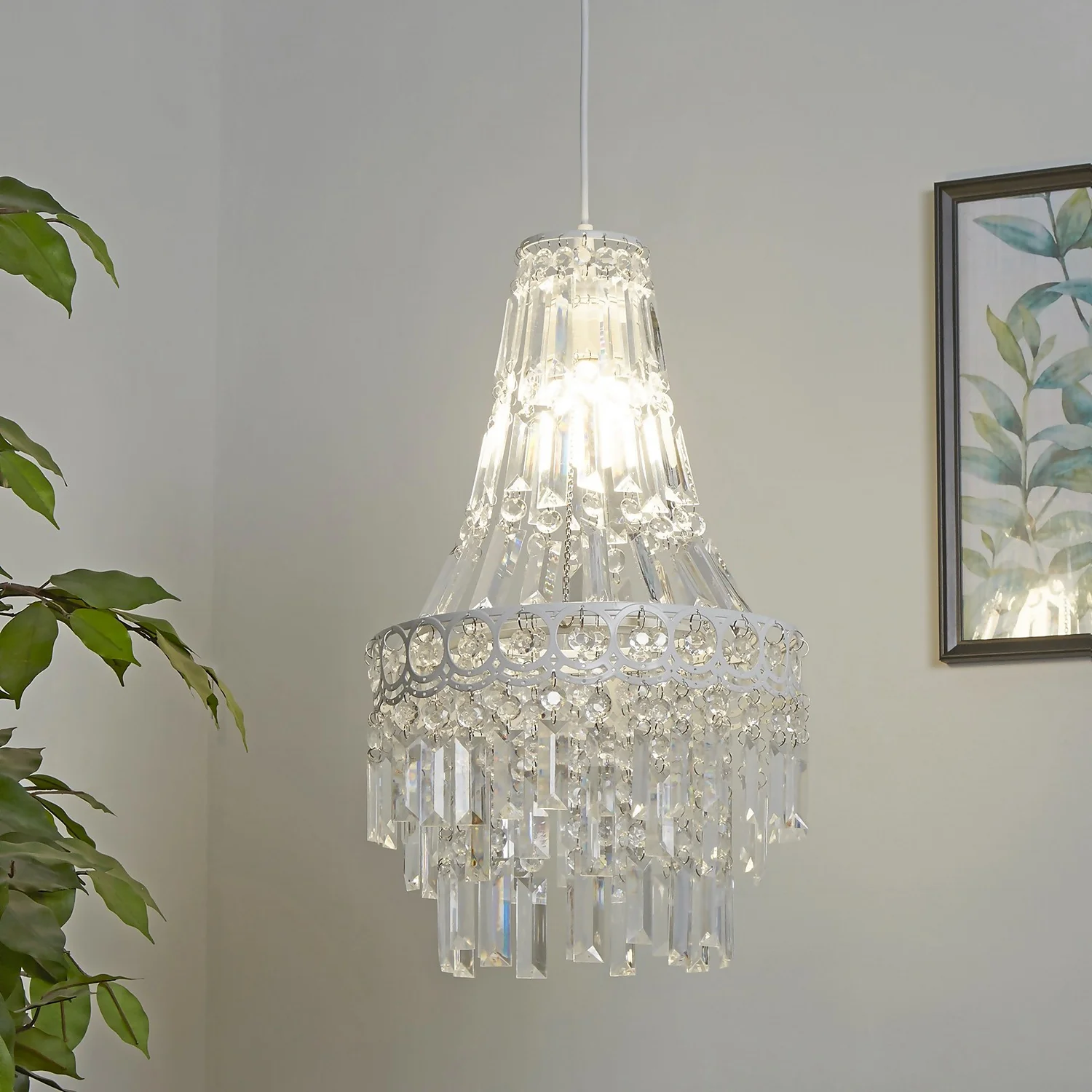 Vivienne Easy Fit Lamp Shade - White 3 Vivienne Easy Fit Lamp Shade - White