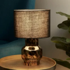 Tortoise Table Lamp - Black 14 Tortoise Table Lamp - Black -Chic Lighting Store 13525838 1735042076986172
