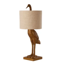 Crane Table Lamp - Gold & Oatmeal 12 Crane Table Lamp - Gold & Oatmeal -Chic Lighting Store 13528282 1614956834475056