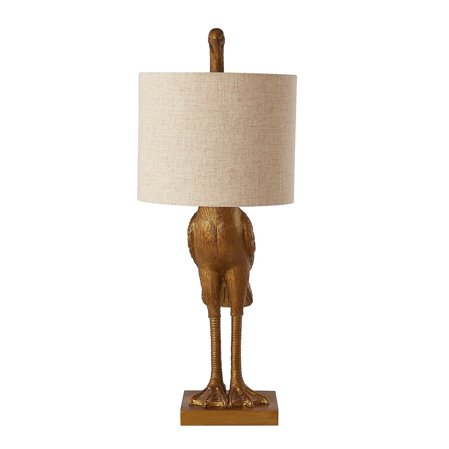 Crane Table Lamp - Gold & Oatmeal 7 Crane Table Lamp - Gold & Oatmeal - Image 5