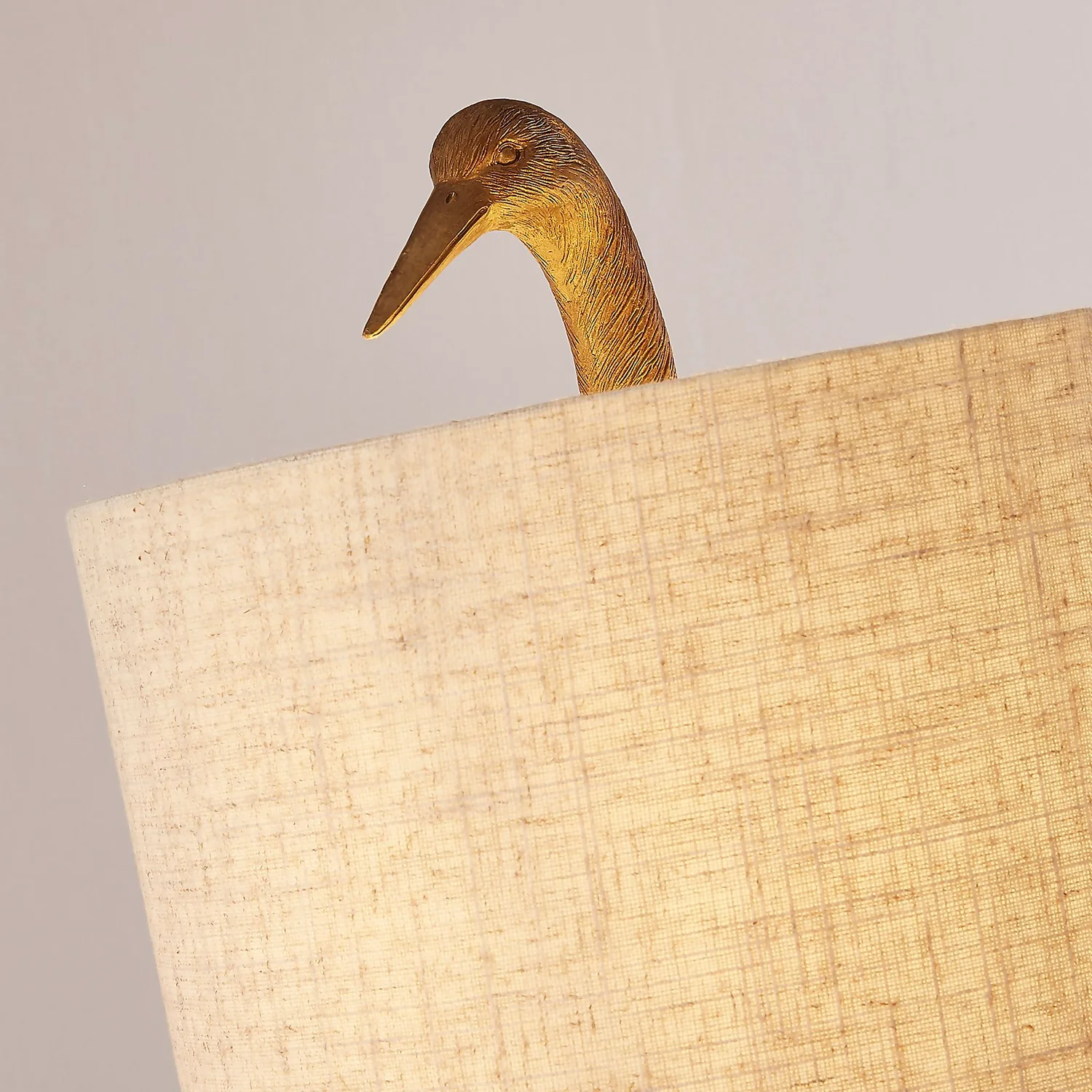 Crane Table Lamp - Gold & Oatmeal 8 Crane Table Lamp - Gold & Oatmeal - Image 6