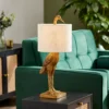 Crane Table Lamp - Gold & Oatmeal 2 Crane Table Lamp - Gold & Oatmeal -Chic Lighting Store 13528282 8045009393217402