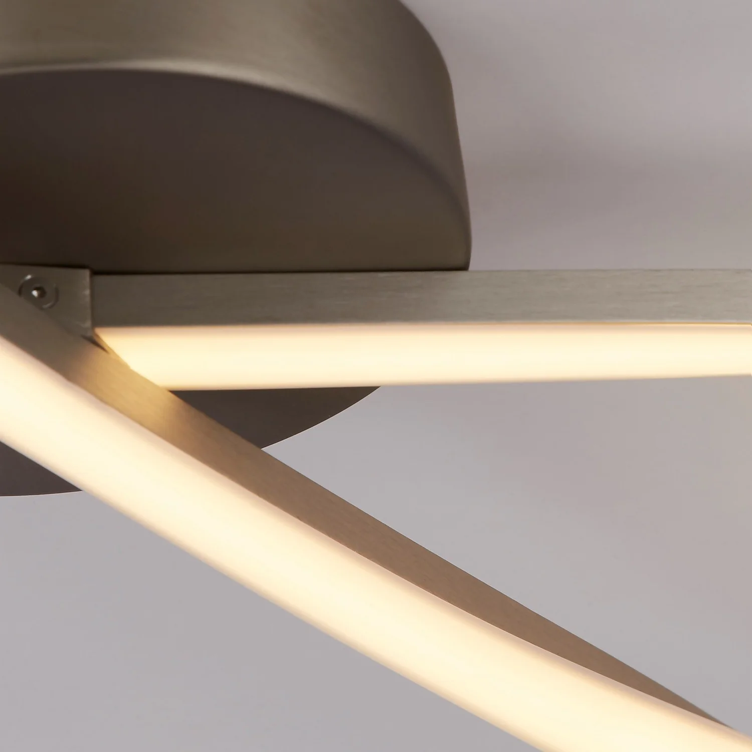 Austin LED Flush Ceiling Light - Satin Nickel 6 Austin LED Flush Ceiling Light - Satin Nickel - Image 4