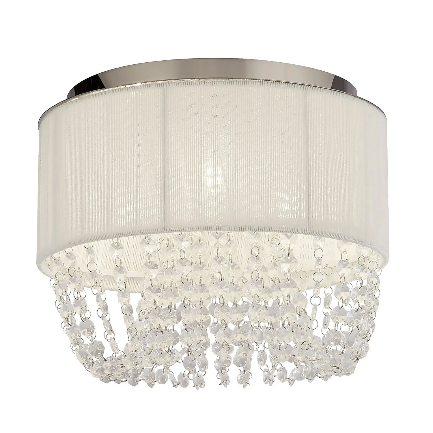 Bellano 3 Light Flush Ceiling Light - White 4 Bellano 3 Light Flush Ceiling Light - White - Image 2