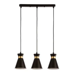 Balham 3 Light Diner Bar Light - Black & Brass 13 Balham 3 Light Diner Bar Light - Black & Brass -Chic Lighting Store 13528465 1625042091695865