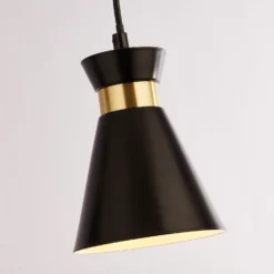 Balham 3 Light Diner Bar Light - Black & Brass 16 Balham 3 Light Diner Bar Light - Black & Brass -Chic Lighting Store 13528465 2695042092159797