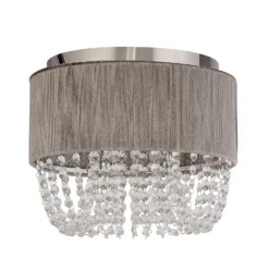 Bellano 3 Light Flush Ceiling Light - Grey 9 Bellano 3 Light Flush Ceiling Light - Grey -Chic Lighting Store 13528467 4994976728439619