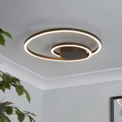 Sasha LED Flush Ceiling Light - Black