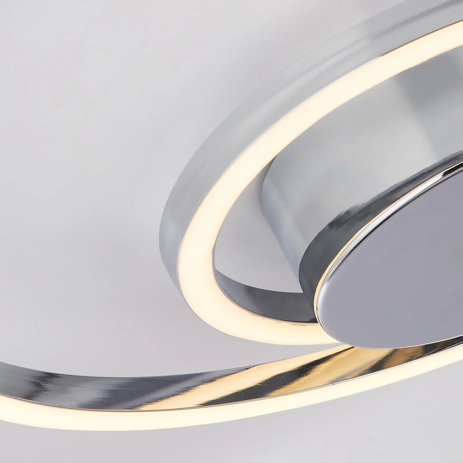 Sasha LED Flush Ceiling Light - Light Chrome 6 Sasha LED Flush Ceiling Light - Light Chrome - Image 4