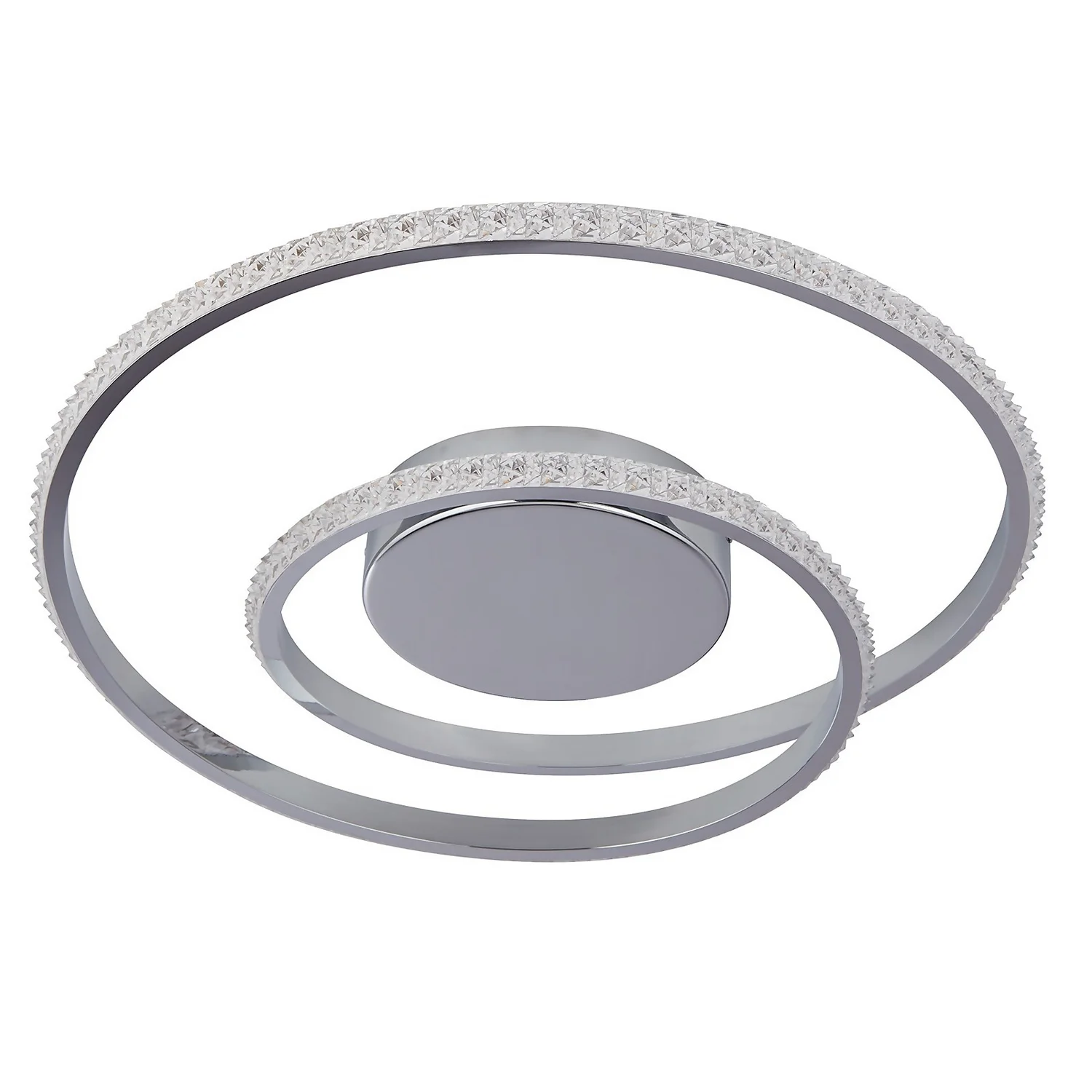 Sasha LED Flush Ceiling Light - Chrome & Crystal 5 Sasha LED Flush Ceiling Light - Chrome & Crystal - Image 3