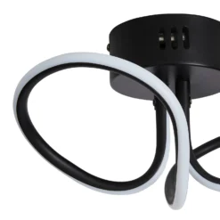 Holden LED Looped Semi Flush Ceiling Light - Black 10 Holden LED Looped Semi Flush Ceiling Light - Black -Chic Lighting Store 13529583 5604945395874356