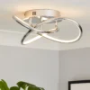 Bailey LED Spiral Flush Ceiling Light - Chrome -Chic Lighting Store 13529589 1004945395505491