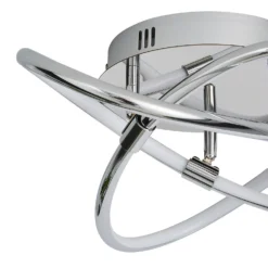 Bailey LED Spiral Flush Ceiling Light - Chrome -Chic Lighting Store 13529589 1654945395695277