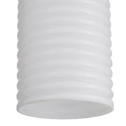 Katya Ribbed Glass Easy Fit Shade - White 9 Katya Ribbed Glass Easy Fit Shade - White -Chic Lighting Store 13529605 2134945395669459
