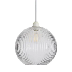 Hannah Ribbed Glass Easy Fit Shade -Chic Lighting Store 13529607 2024945397032728