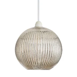 Hannah Mercury Glass Easy Fit Shade 9 Hannah Mercury Glass Easy Fit Shade -Chic Lighting Store 13529610 4354945396324998