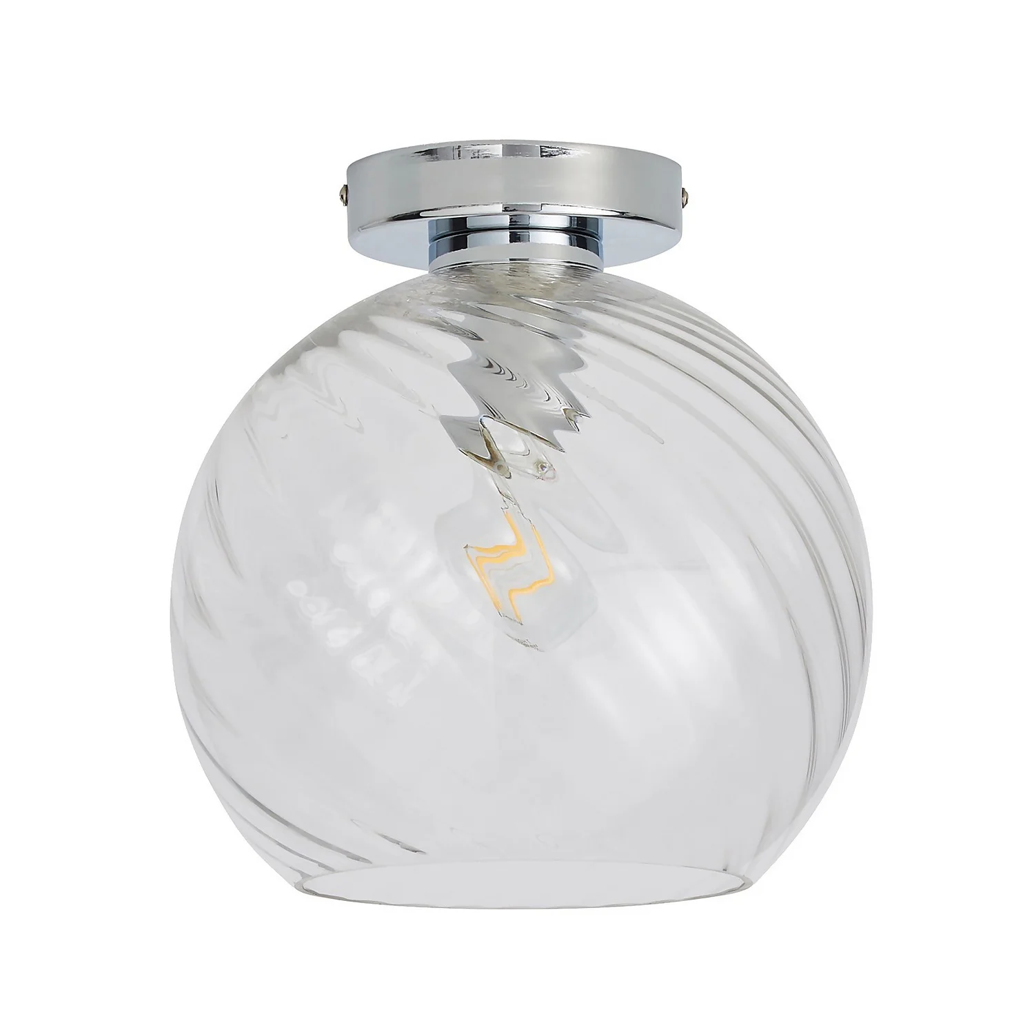 Amy Glass Flush Ceiling Light 5 Amy Glass Flush Ceiling Light - Image 3