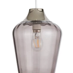 Adore Glass Easy Fit Shade - Smoked 9 Adore Glass Easy Fit Shade - Smoked -Chic Lighting Store 13529624 1414945397096754