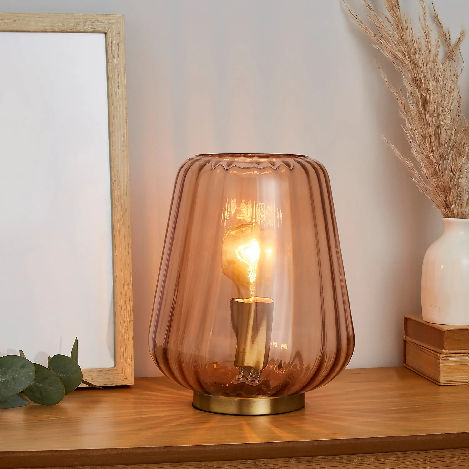 Adore Glass Table Lamp - Amber 3 Adore Glass Table Lamp - Amber