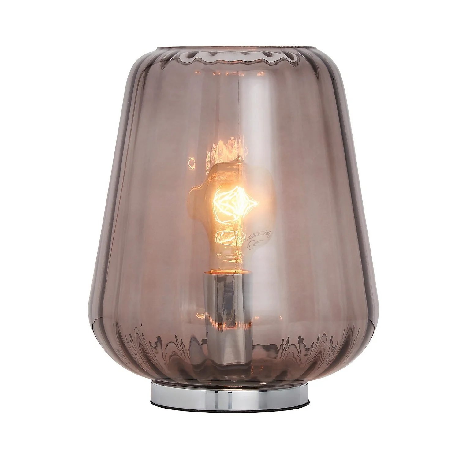 Adore Glass Table Lamp - Smoked 4 Adore Glass Table Lamp - Smoked - Image 2