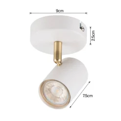 Thorpe Single Spotlight - White 12 Thorpe Single Spotlight - White -Chic Lighting Store 13625532 8894928056357098